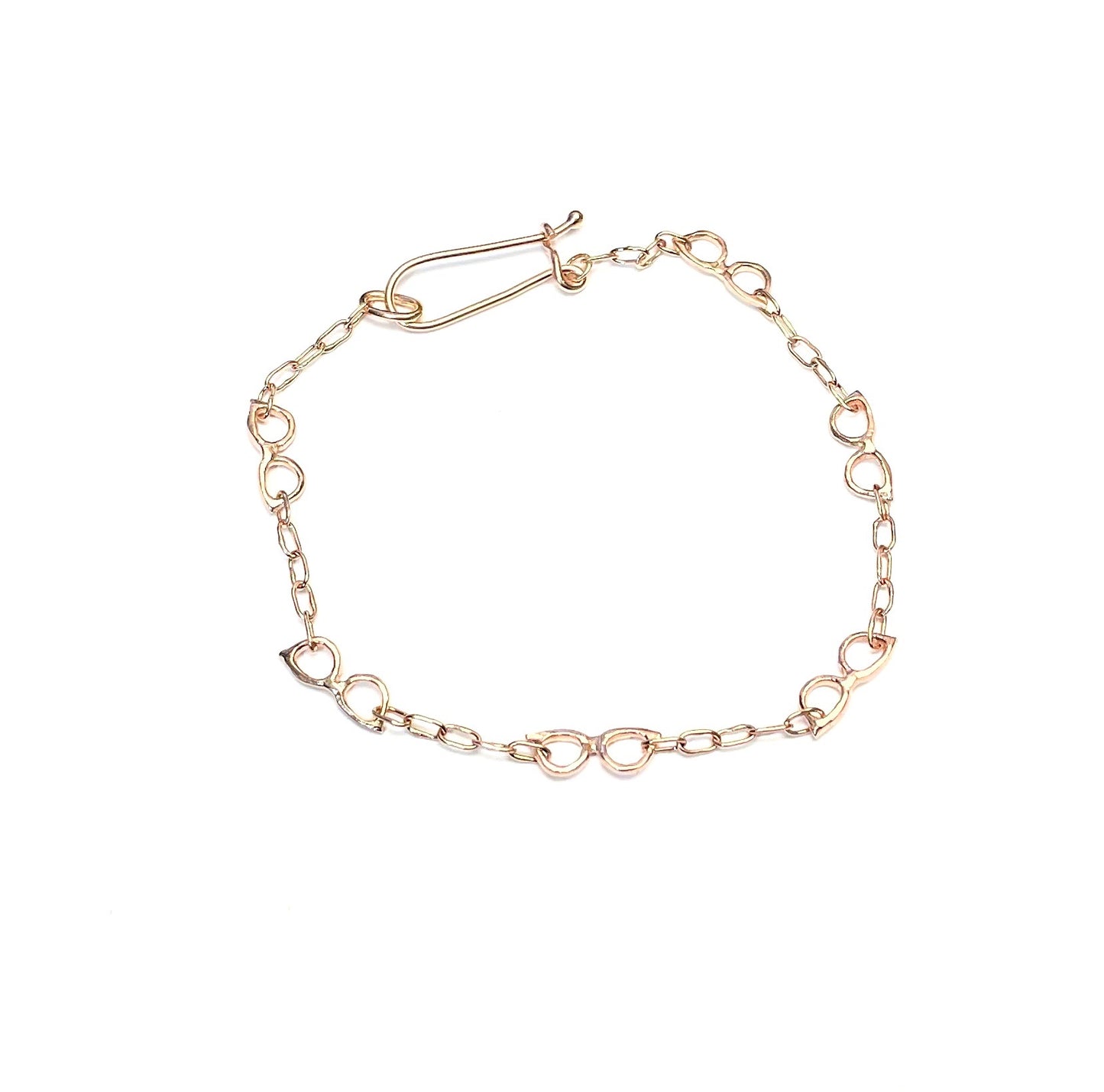 "Rose Colored Glasses" Bracelet - in 14k Rose Gold