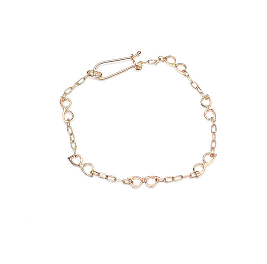 "Rose Colored Glasses" Bracelet - in 14k Rose Gold