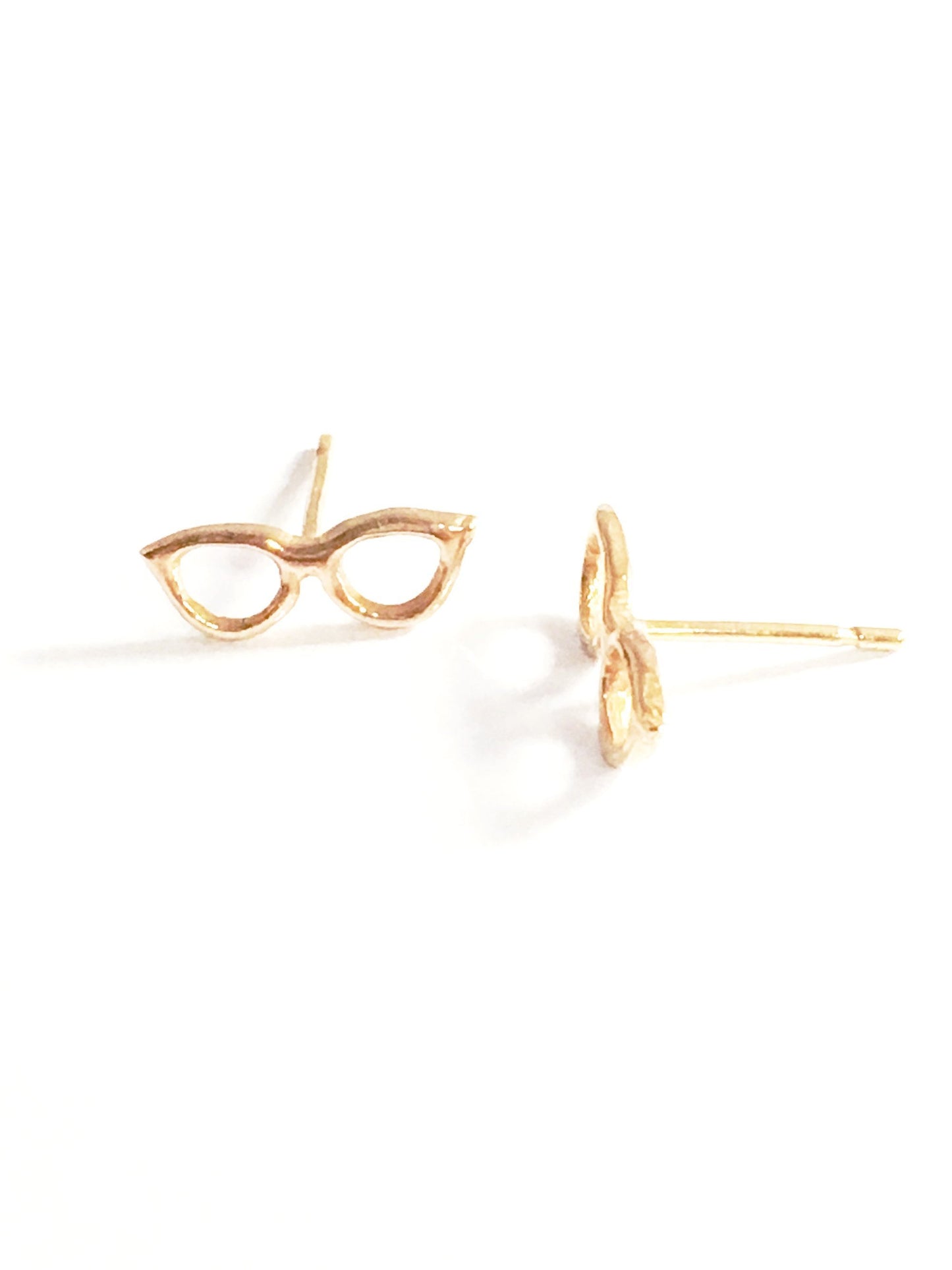 "Rose Colored Glasses" Earrings in Recycled 14k Rose Gold