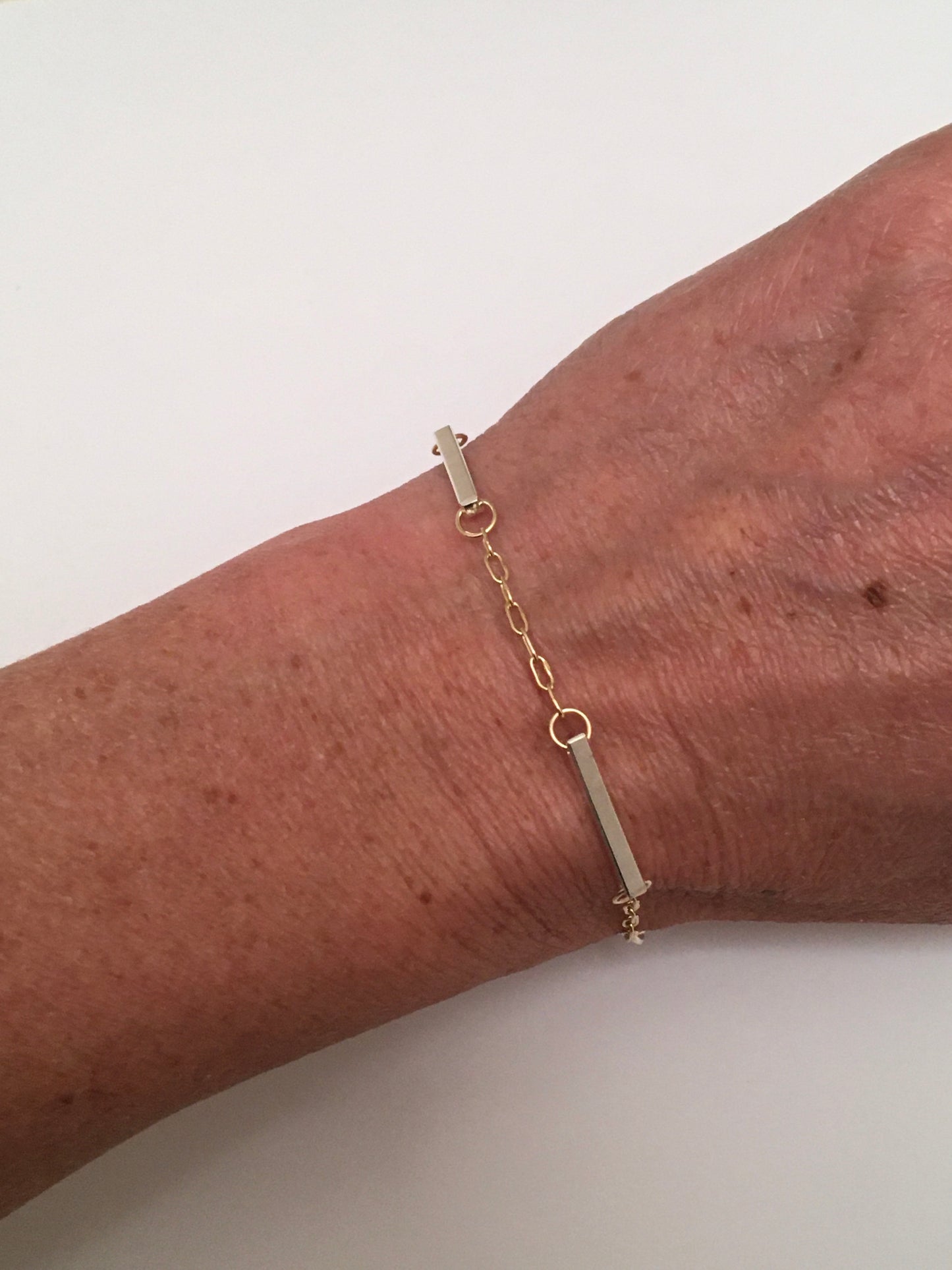 18k Gold and Sterling Silver Bracelet