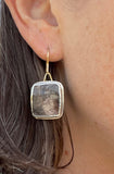 Fossilized Oak Earrings