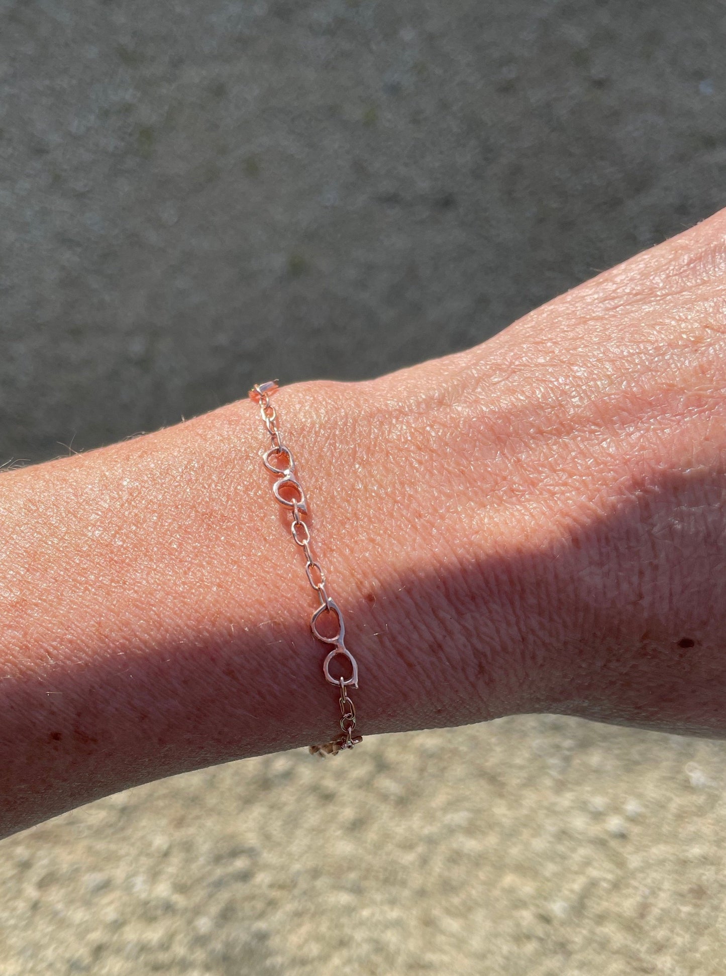 "Rose Colored Glasses" Bracelet - in 14k Rose Gold