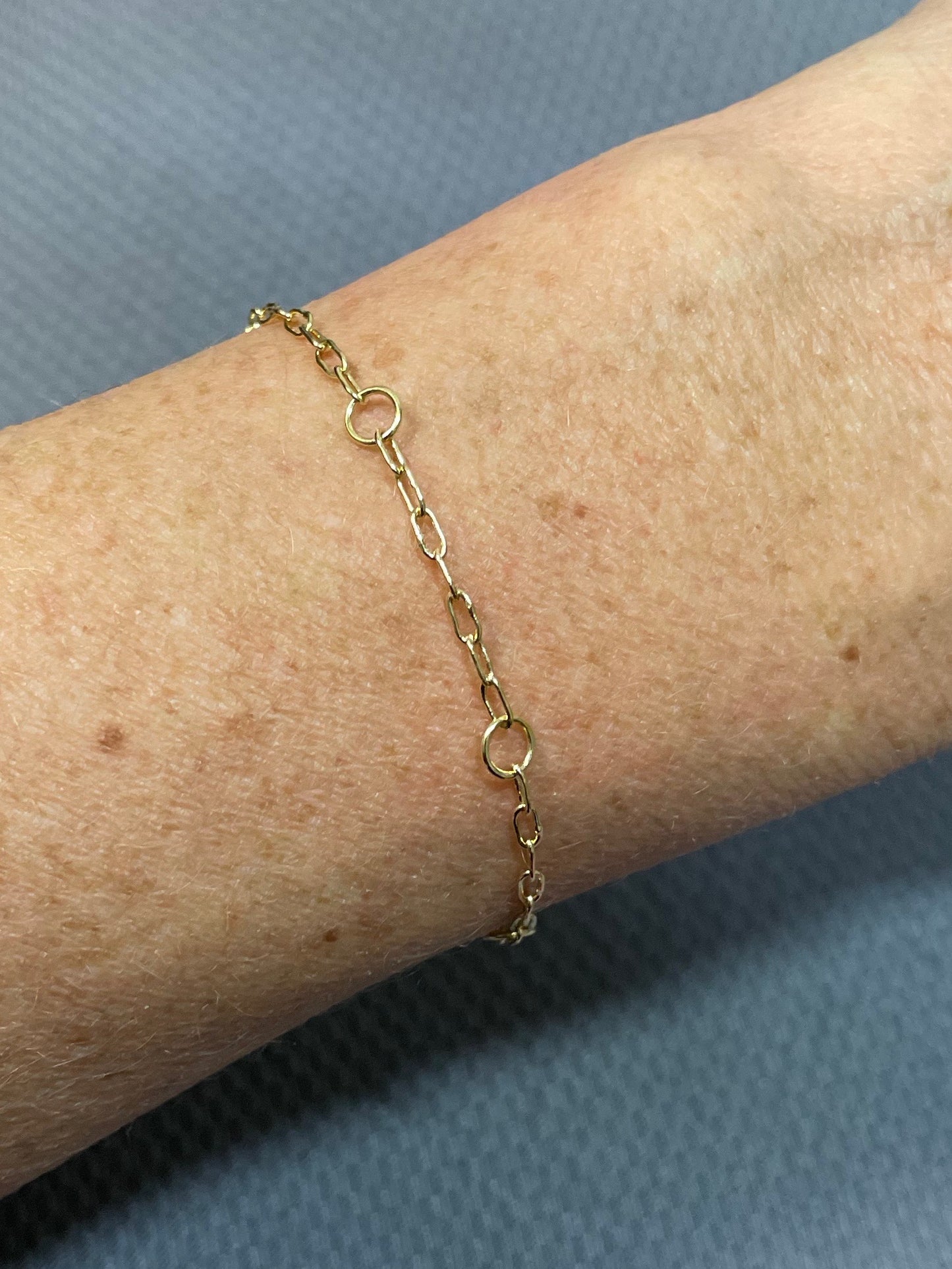 Handmade Chain Bracelet in 18k Gold