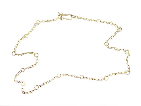 Handmade Chain Necklace in 18k Gold