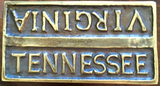 Front view of the "Tennessee Upright" buckle